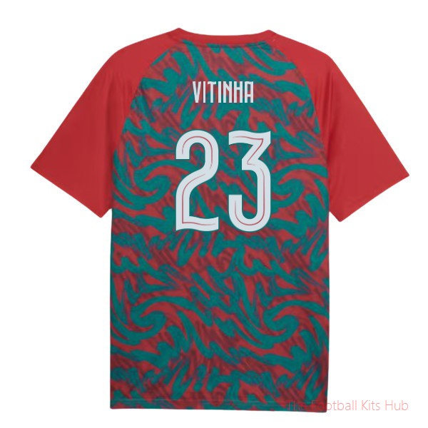 [EFS] 2026/27 Portugal Warm Up Jersey (Red) (Vitinha 23)