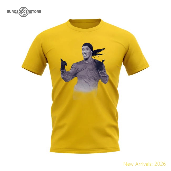 High-performance Ronaldinho Brazil T-shirt - Vintage 2024-2025