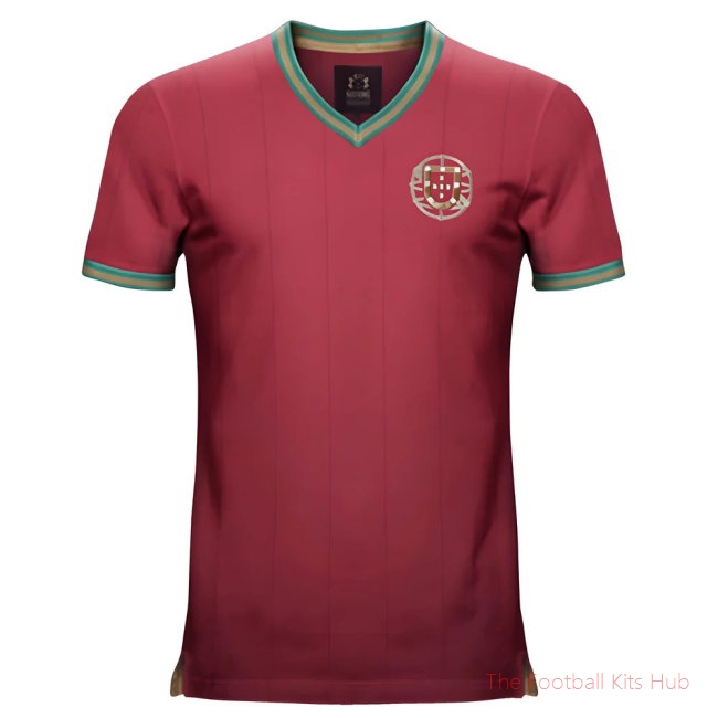 Men Vintage Portugal Home Soccer Jersey UEFA Euro