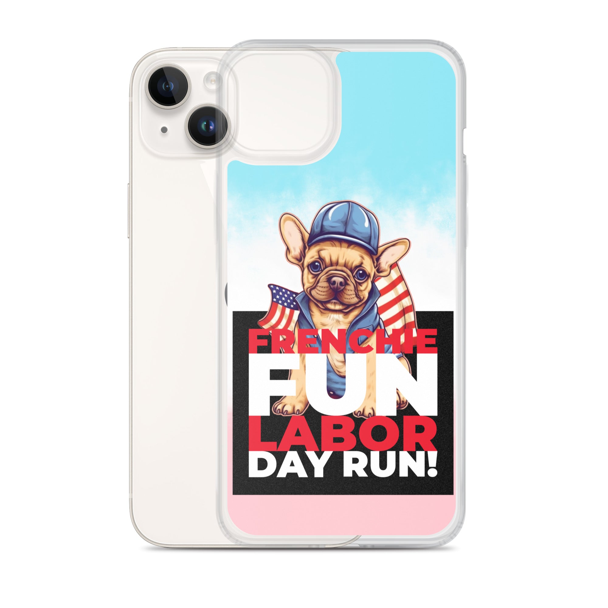 Frenchie Fun - Clear Case for iPhone®
