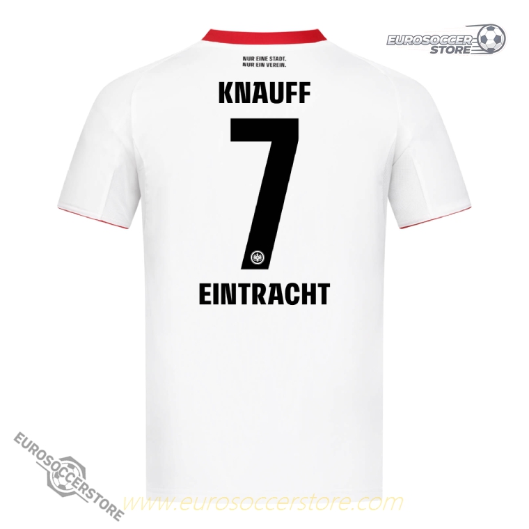 Eintracht Frankfurt 25-26 Season Away Jersey with KNAUFF 7 Printing