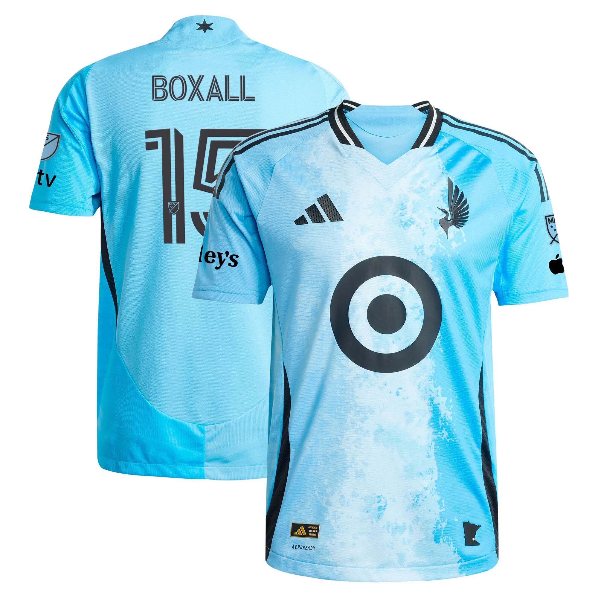 [JED] Michael Boxall Minnesota United FC 2025 CONVERGENCE On-Field Authentic Jersey - Blue