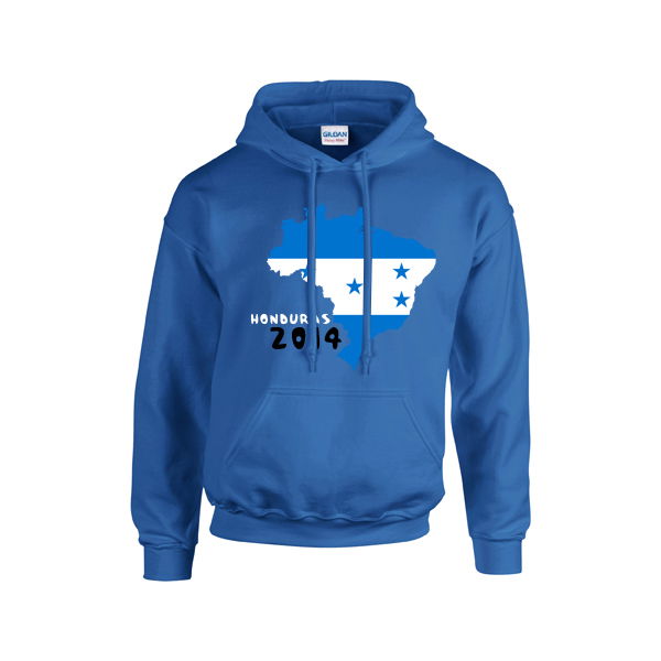 Elite Honduras 2014 Country Flag Hoody (Blue) Premium-Quality