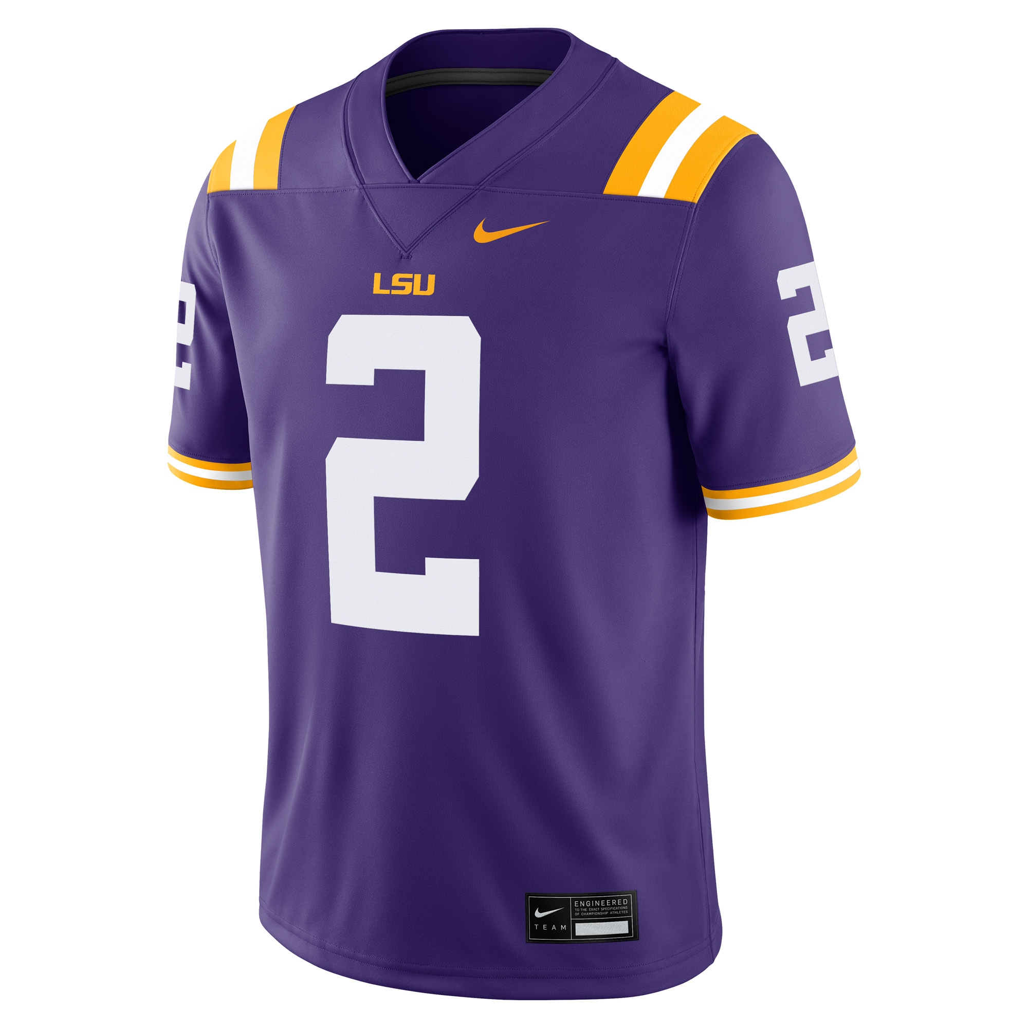[NJP] Justin Jefferson #18 LSU Tigers Player Game Jersey - Purple