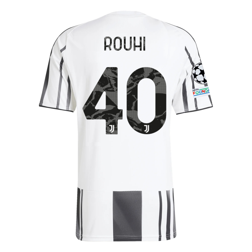 Juventus Rouhi 2025-2026 UCL Home Jersey – Authentic Shirt