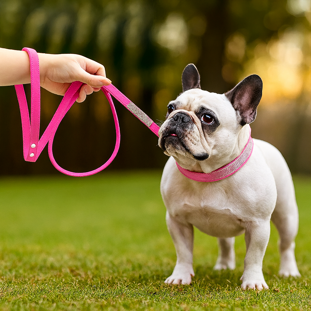 French Bulldog专属 Sparkleruff Frenchie Rhinestone Collar – Soft Crysta...