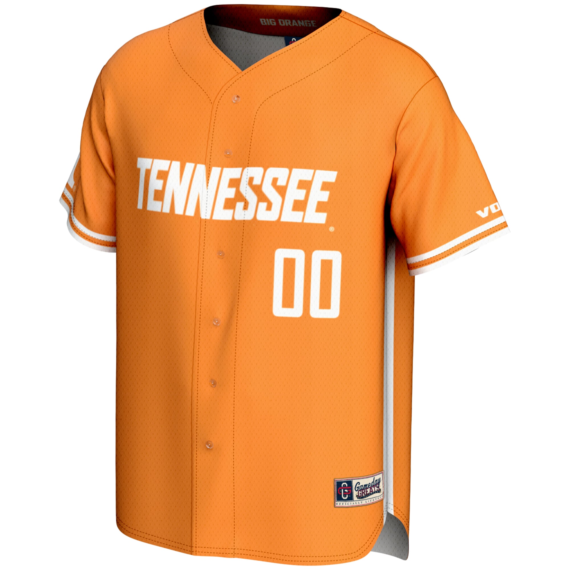 [DDG] Tennessee Volunteers GameDay Greats NIL Pick-A-Player Lightweight Baseball Jersey - Tennessee Orange