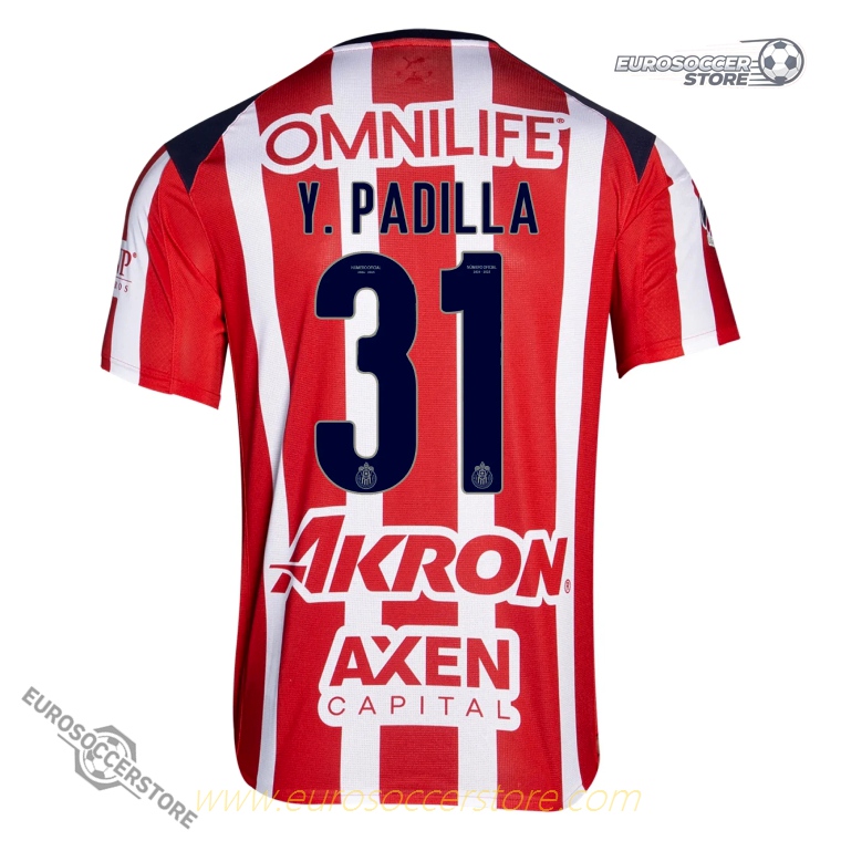 Chivas 25-26 Season Home Jersey No. 31 - Y. PADILLA
