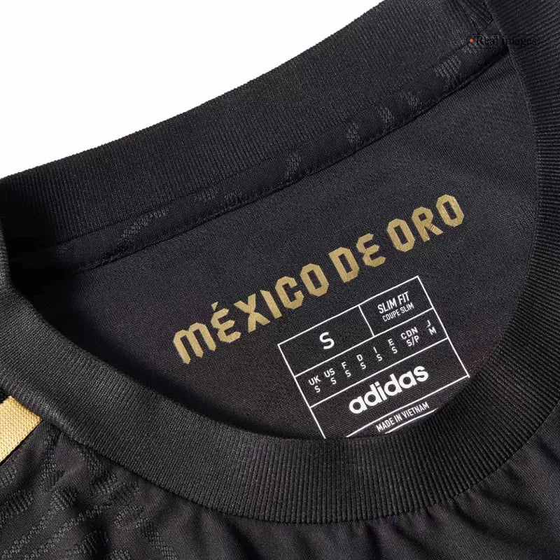 Player Version Mexico Third Away Long Sleeve Jerseys Kit 2025- Gold Cu