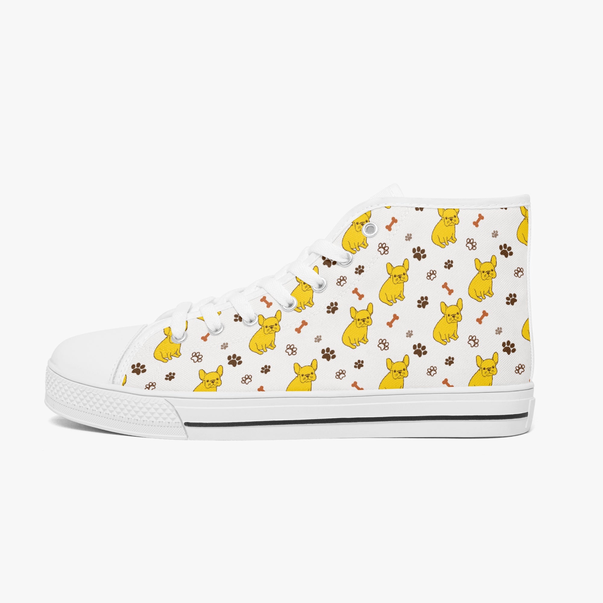 Cozy Pet-Lover Lizzie - Classic High-top Canvas Shoes for Fashion Lovers