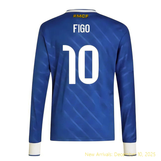 2025-2026 Real Madrid Long Sleeve RM Official Third Shirt (Kids) (Figo