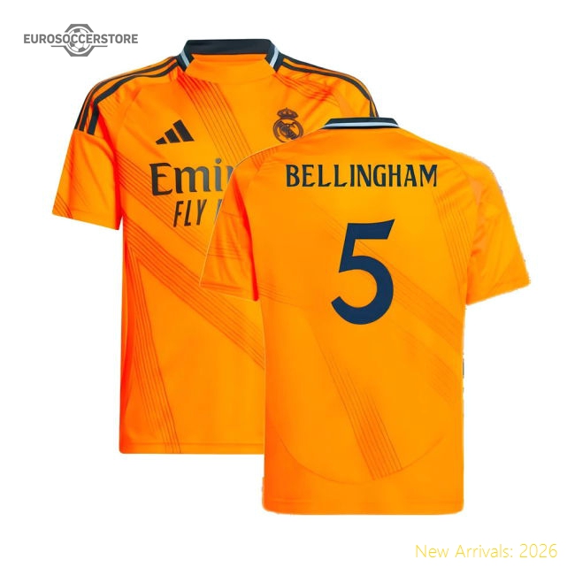 2024-2025 Madrid Real Madrid Away Kit Shirt (Kids) (Bellingham 5)