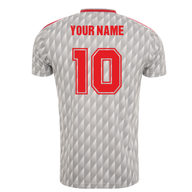 1989-1991 Liverpool Fc Away Candy Retro Soccer Shirt (Your Name)