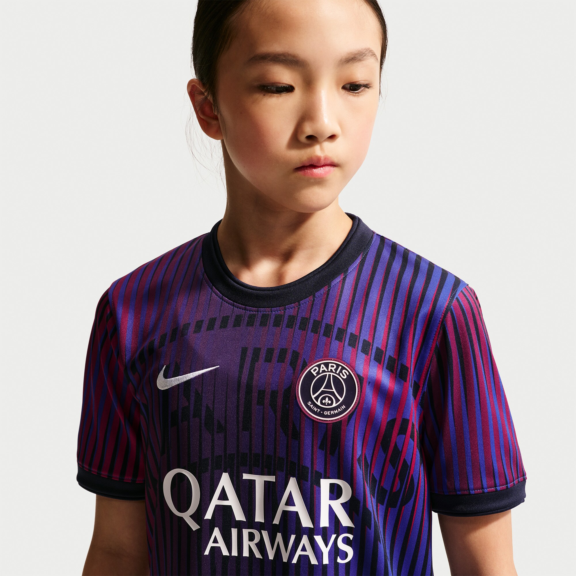 [LK] Paris Saint-Germain Youth 2026/27 Dri-FIT Pre-Match Jersey Top - Navy