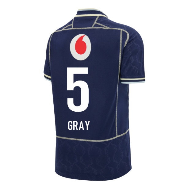 [DDJ] 2026-2027 Scotland Rugby Home Replica Shirt (Kids) (Gray 5)