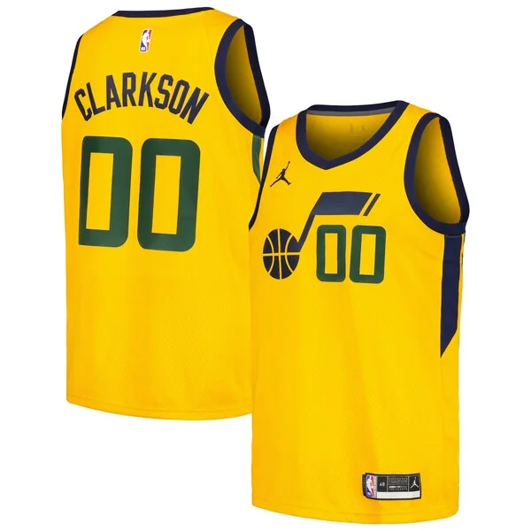 Jordan Clarkson UTA Swingman Jersey - top-tier NBA - Yellow workout