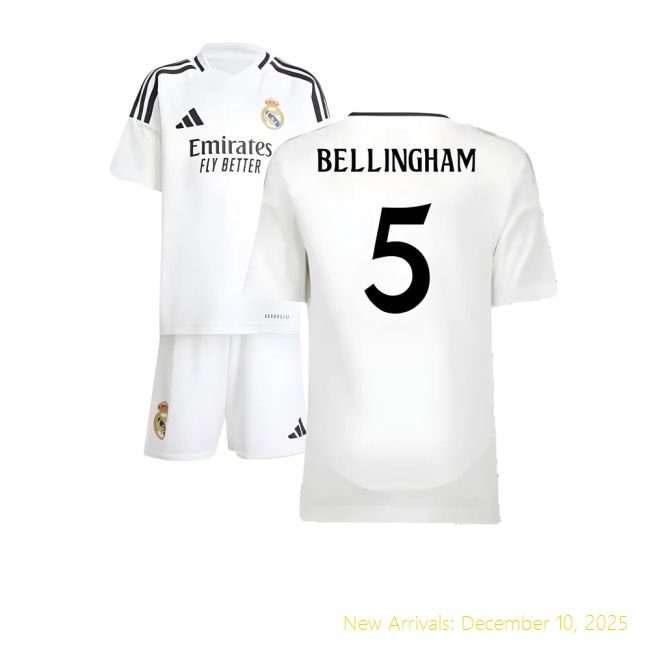 2024-2025 Real Madrid Home None - High Quality Jersey (Bellingham 5)
