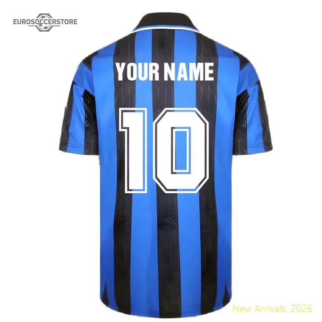 1998 Inter Milan Score Draw Home Shirt (your Name) - Great Value