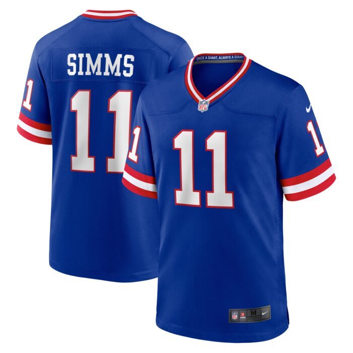 None Men's NY Giants Classic Authentic Jersey for NFL Fans
