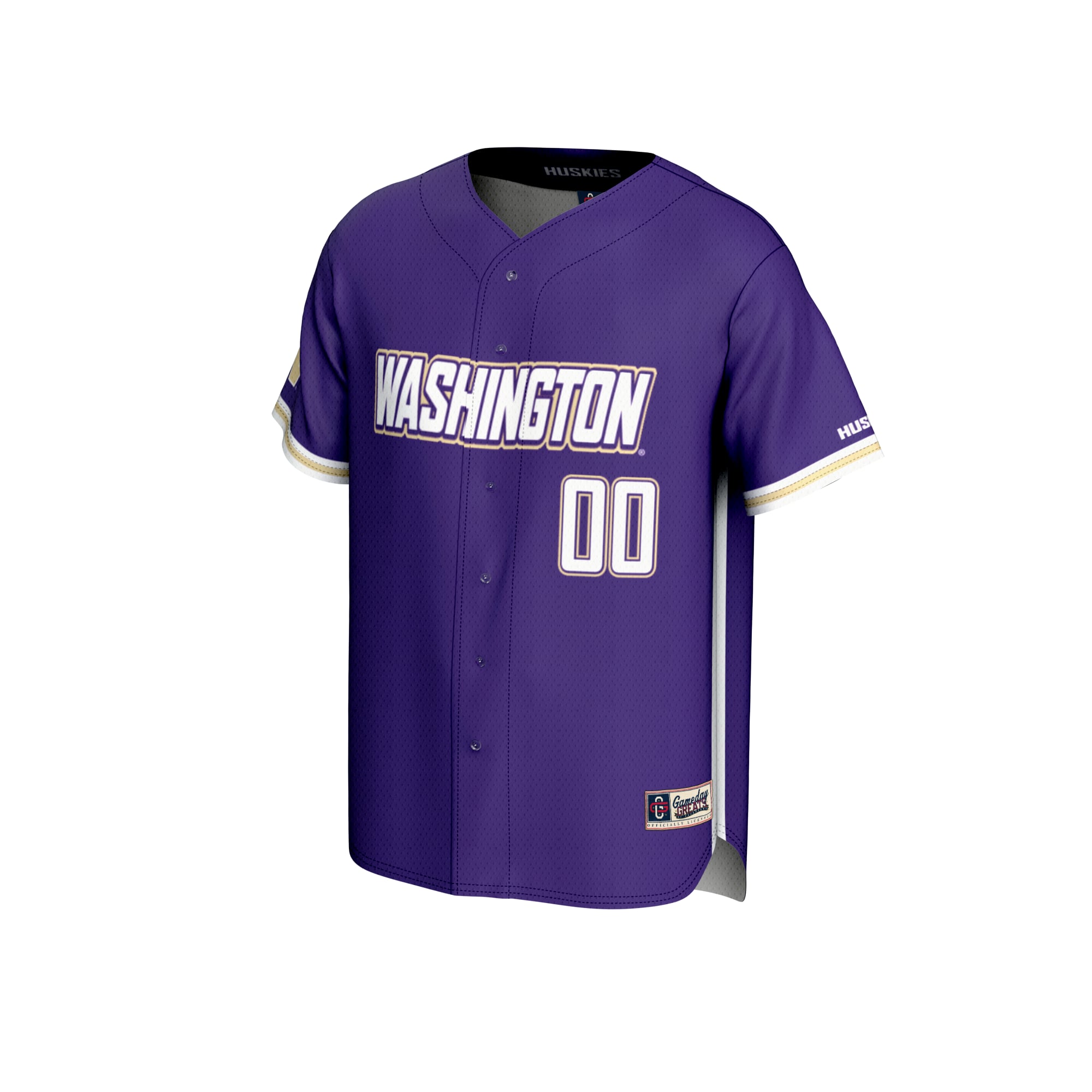 Washington Huskies GameDay Greats Youth NIL Pick-A-Player Lightweight Baseball Jersey - Purple