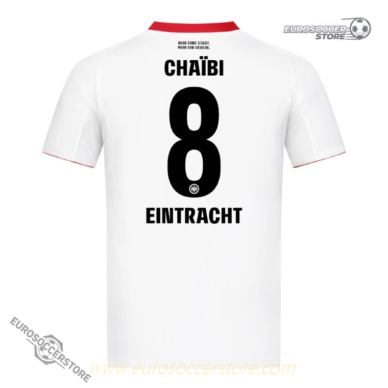 Eintracht Frankfurt 25-26 Season Away Jersey, Featuring CHAÏBI with Number 8