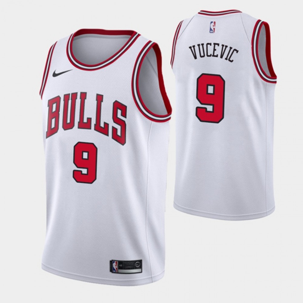 9 Chicago Bulls White Jersey - - Basketball Fan Gear