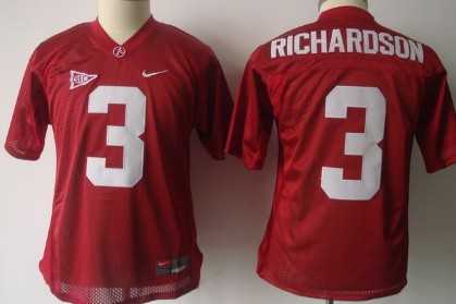 Men's Alabama Bama Red 2024 game jersey Trent Richardson #3 game day
