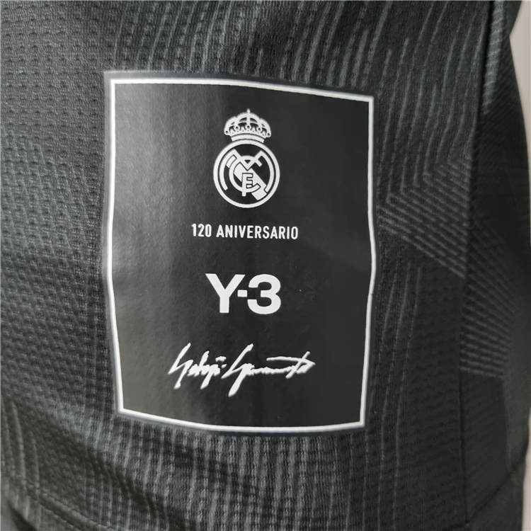 KidsYouth Real Madrid X Y3 2223 Black Soccer Football KitShirtShort -