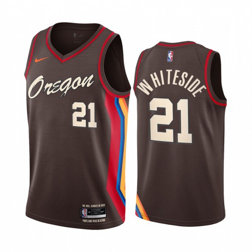 Trail Blazers White Trail Blazers #21 Nike Jersey - Reasonably Priced