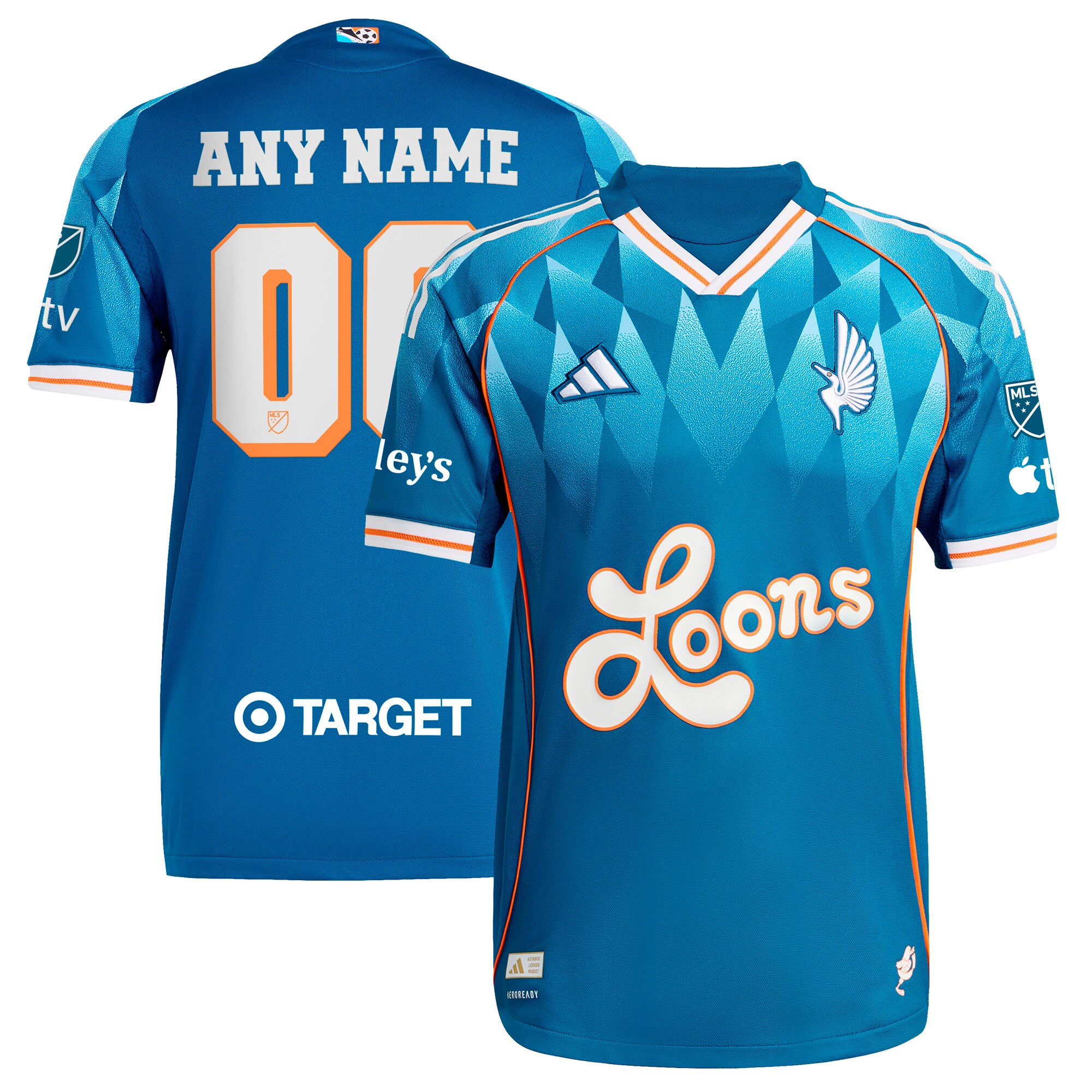 [JED] Minnesota United FC 2025 Third Authentic Custom Jersey - Blue