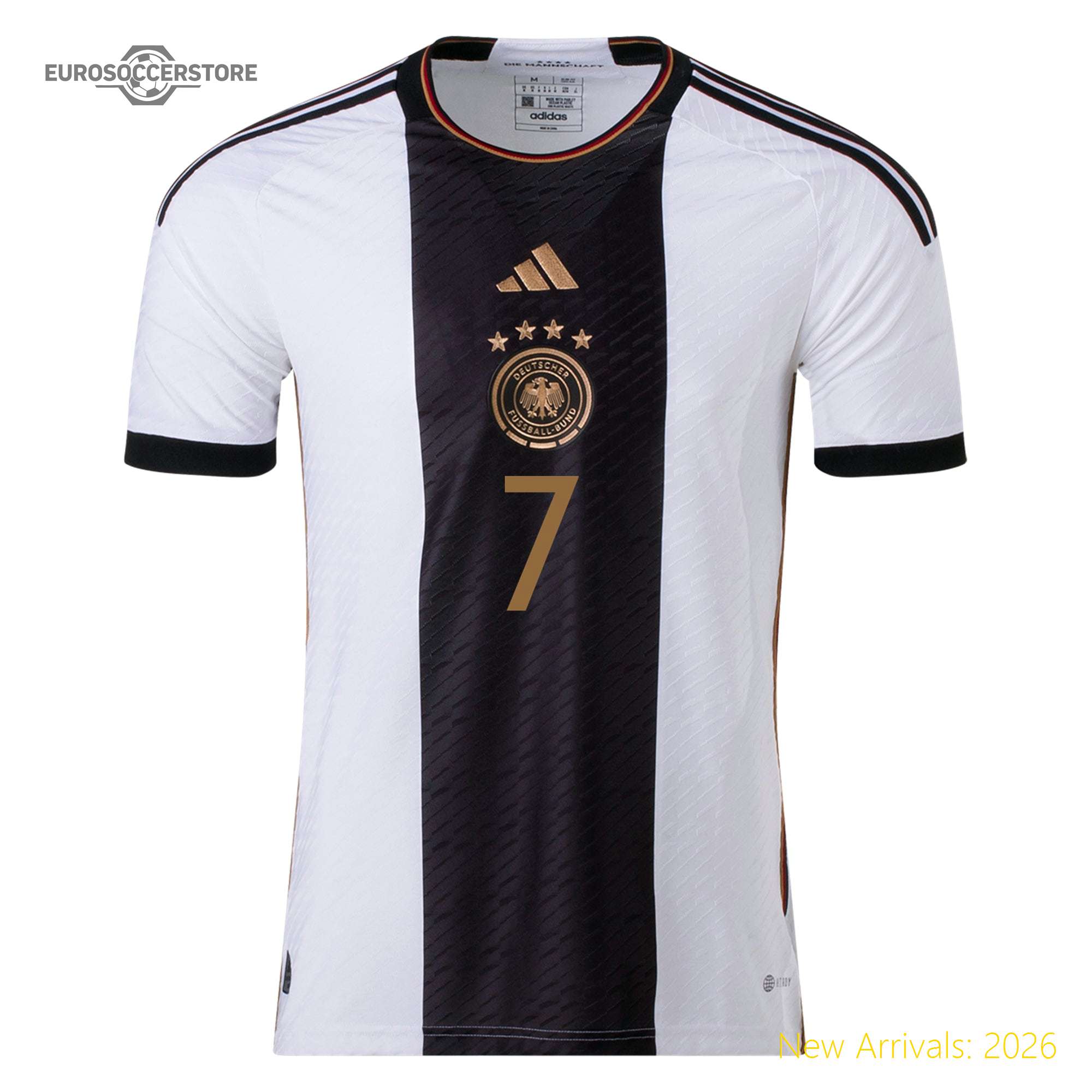 Fashionable Men Official Ger Soccer Star Home Jersey 2022
