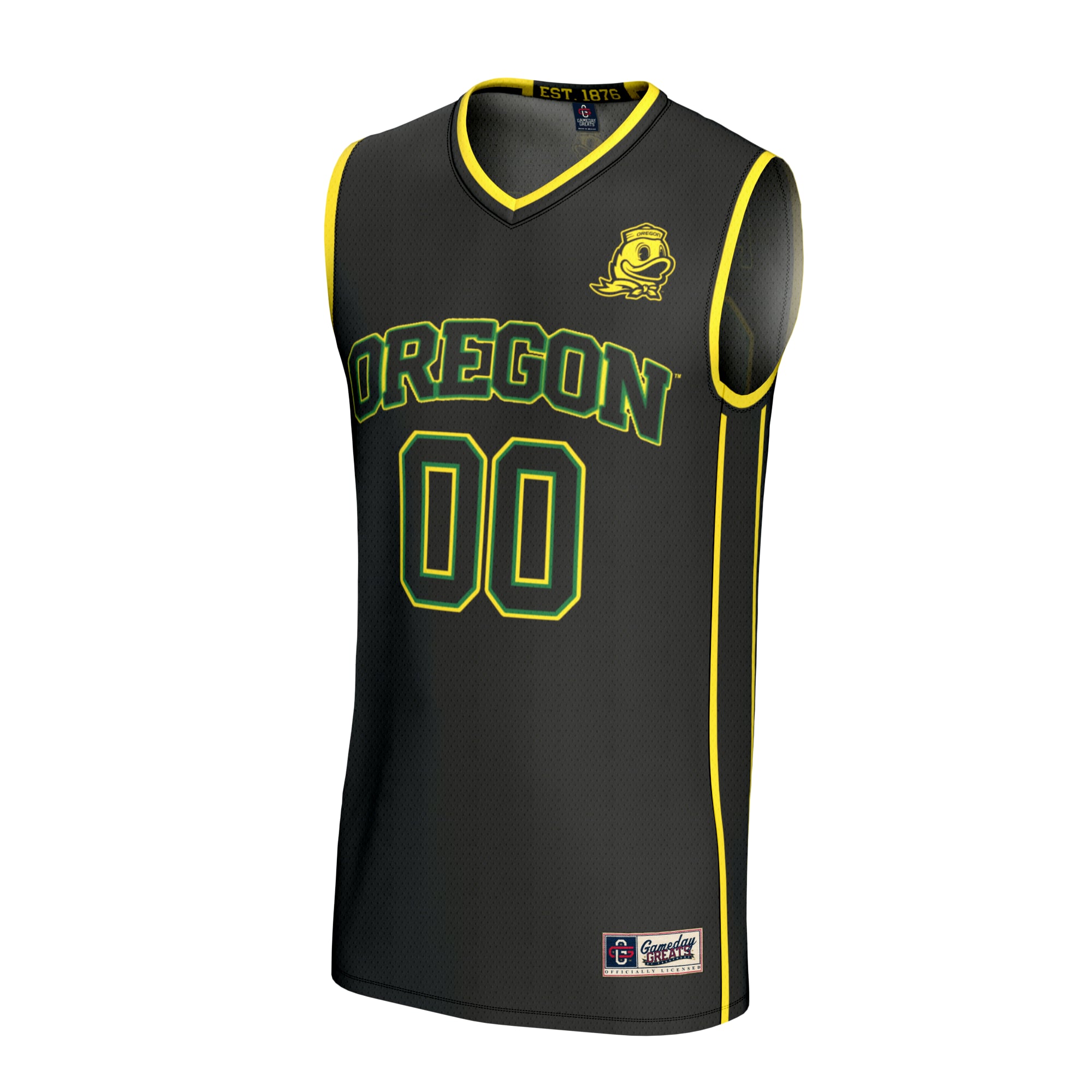 Oregon Ducks GameDay Greats Unisex Lightweight Collegiate Men's Basketball NIL Pick-A-Player Fashion Jersey - Black
