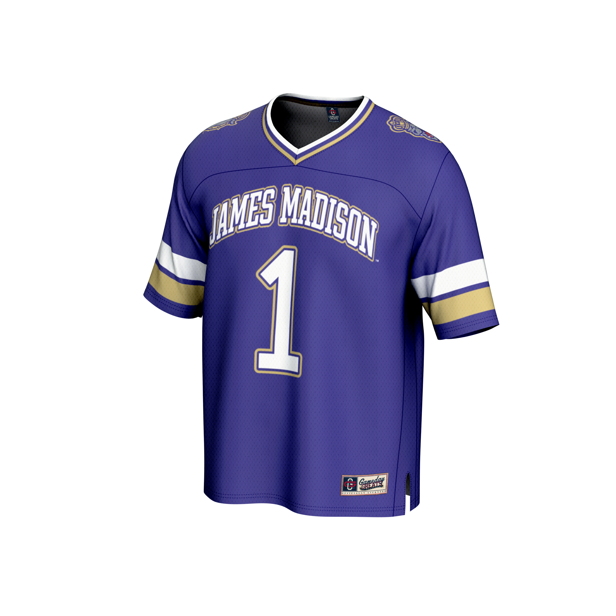 #1 James Madison Dukes GameDay Greats Lightweight Collegiate Football Fashion Jersey - Purple