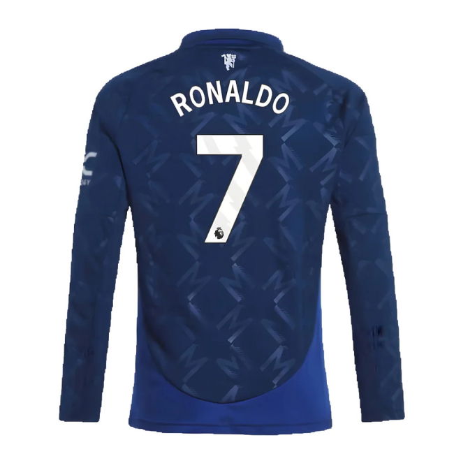 2024-2025 Man Utd Long Sleeve Away Kit (Kids) (Ronaldo 7)