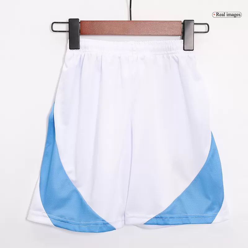 Argentina Home Kids Soccer Jerseys Kit Copa America 2024 Authentic Kit