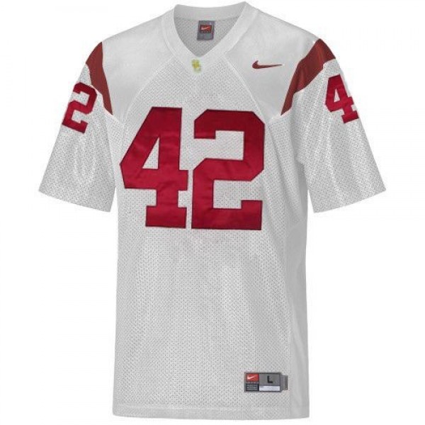 Men Elite Program #42 Ronnie Lott White High Performance Jersey