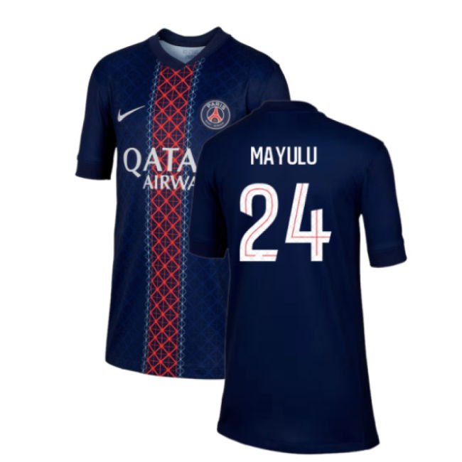2025-2026 PSG Home Jersey (Kids) #77