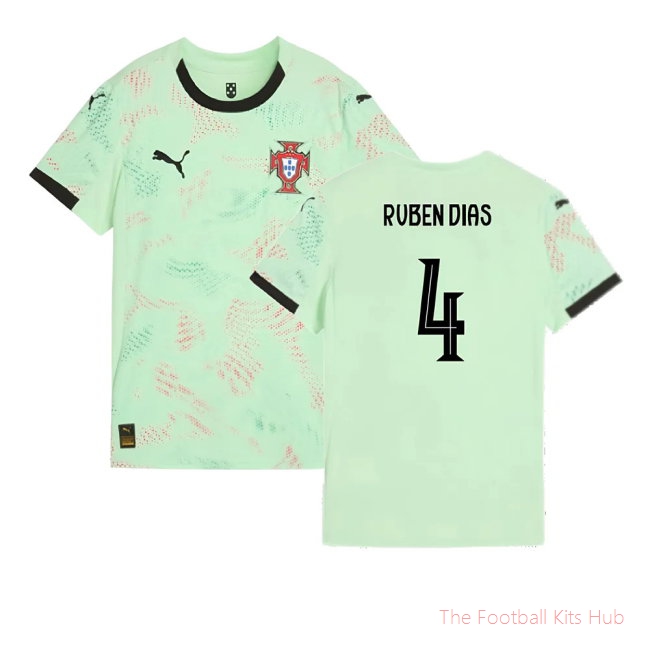 2025-2026 Portugal Womens Team Away Shirt (Ladies) (Ruben Dias 4)