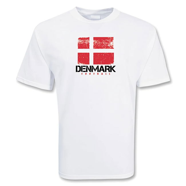 Premium Denmark Football T-Shirt Replica National Soccer