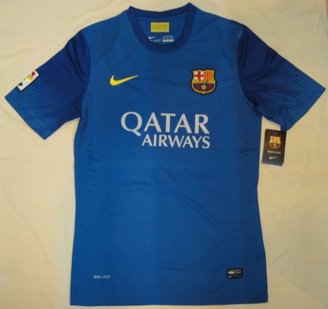 Official Barca 13-14 Barcelona Blue Training Jersey Shirt