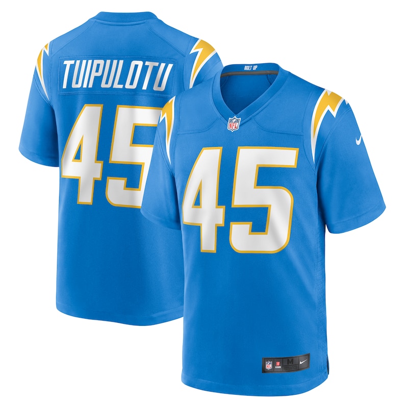 None Tuli Tuipulotu Los Angeles Chargers Classic Replica Jersey
