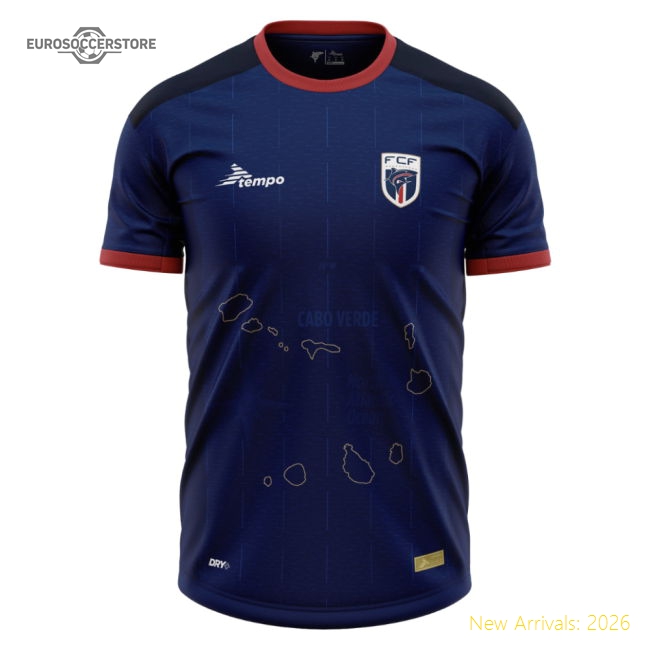 Cape Verde () Children 2023 Home Jersey Shirt Football Fan Game Day Apparel