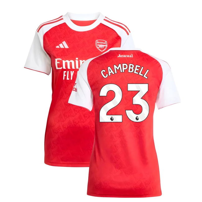 2025-20 Arsenal Puma Home Football Jersey Campbell 23 L M Women S