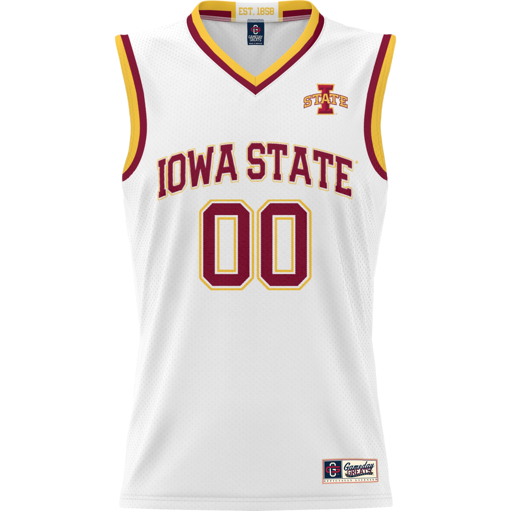 [DDG] Iowa State Cyclones GameDay Greats Youth NIL Pick-A-Player Lightweight Women's Basketball Jersey - White