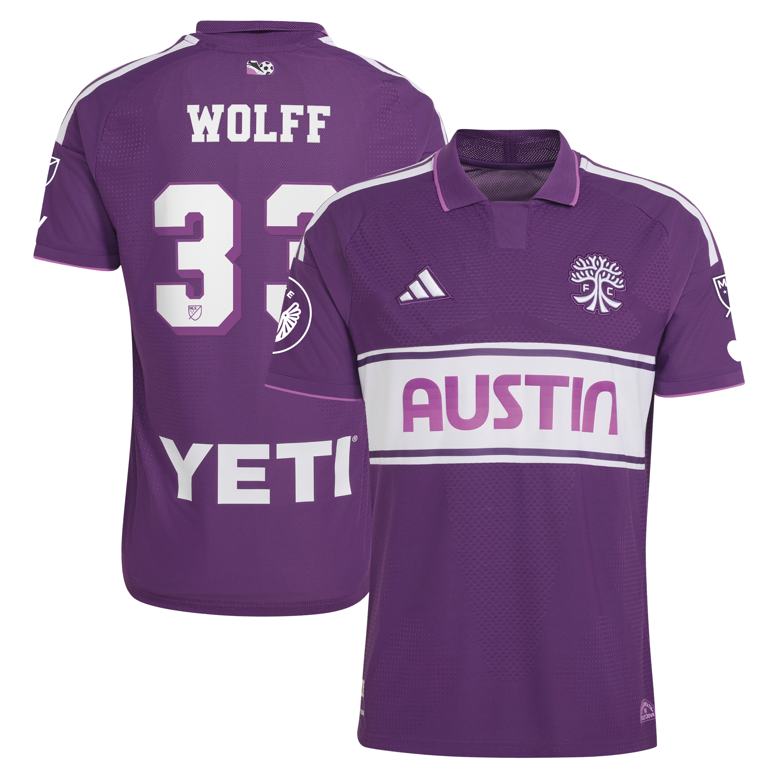 [SJH] Owen Wolff Austin FC 2026 Archive On-Field Authentic Jersey - Purple