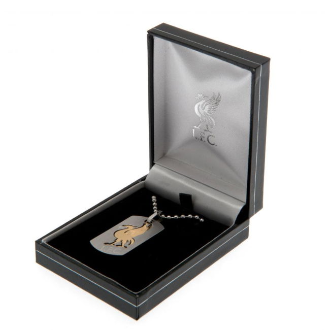 Women's Liverpool FC Bi Colour Cut Out Dog Tag & Chain
