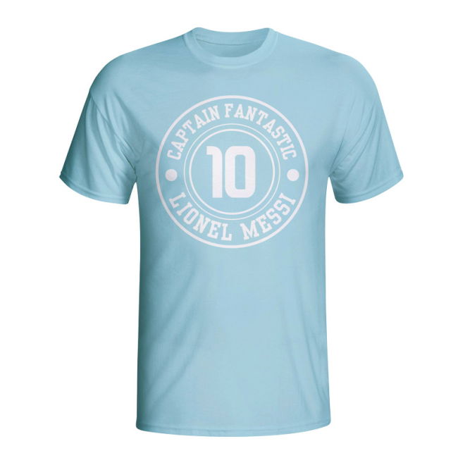 Aero-Dynamic Lionel Messi Argentina Captain Fantastic T-Shirt (Sky