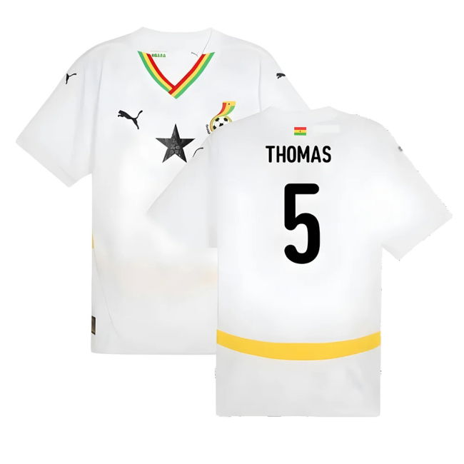 Premium-Quality 2024-2025 Ghana Home Shirt (Thomas 5)