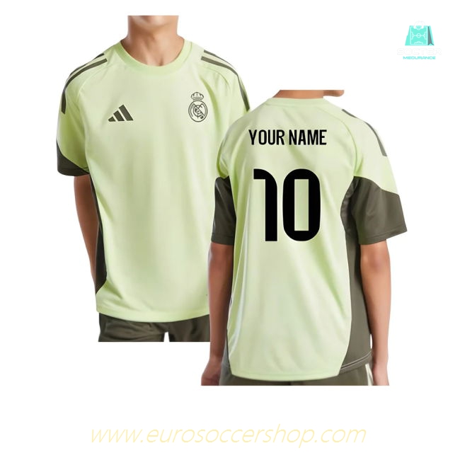 2025-2026 Real Madrid Training Jersey (Almost Lime) - Kids (Your Name)