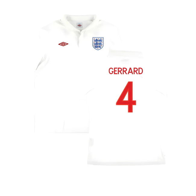 England Football Team Collectible Home Collector Jersey (GERRARD 4)